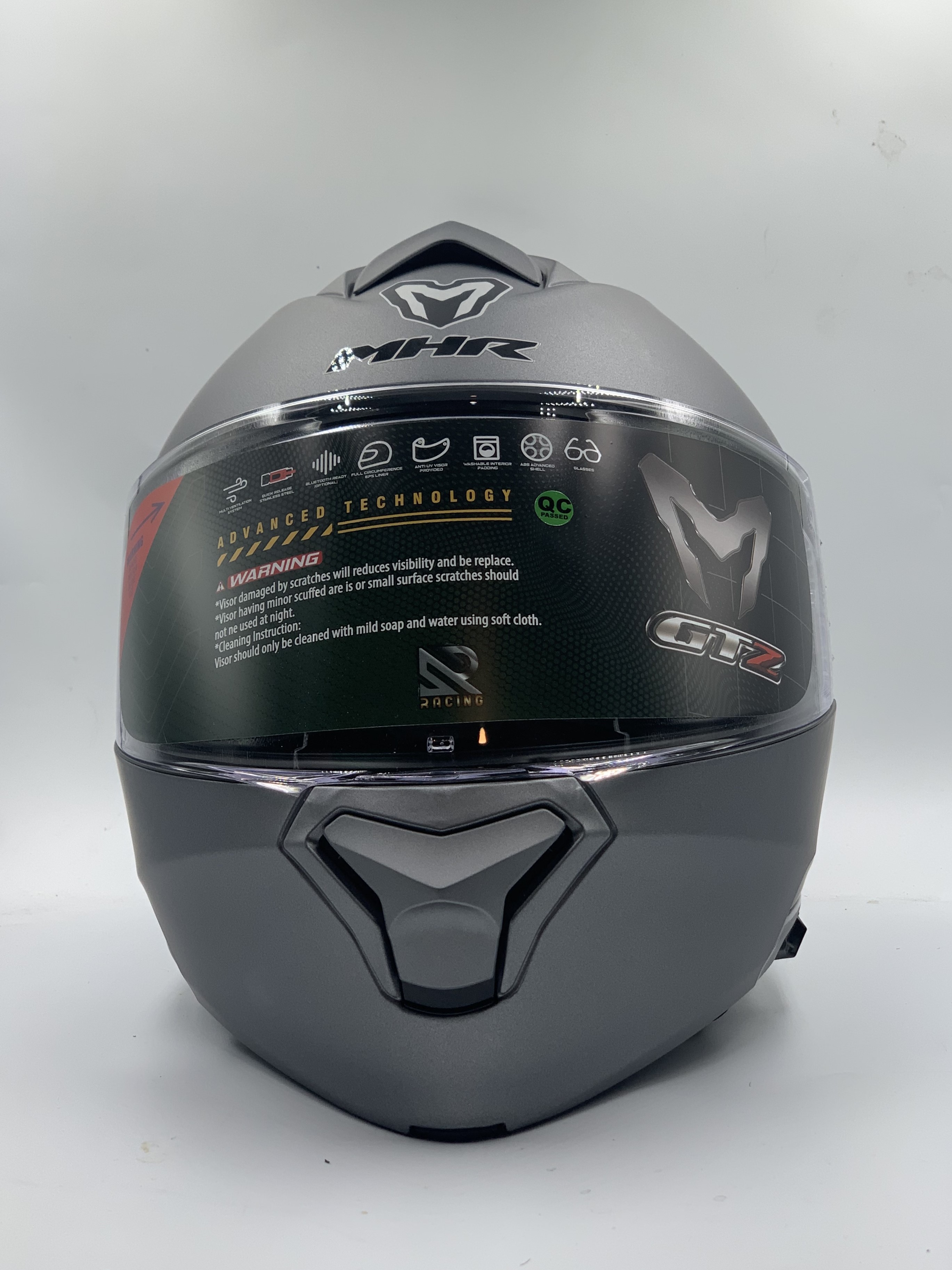 MHR Helmet Fullface Flip - up GTZ Solid Matt Gray
