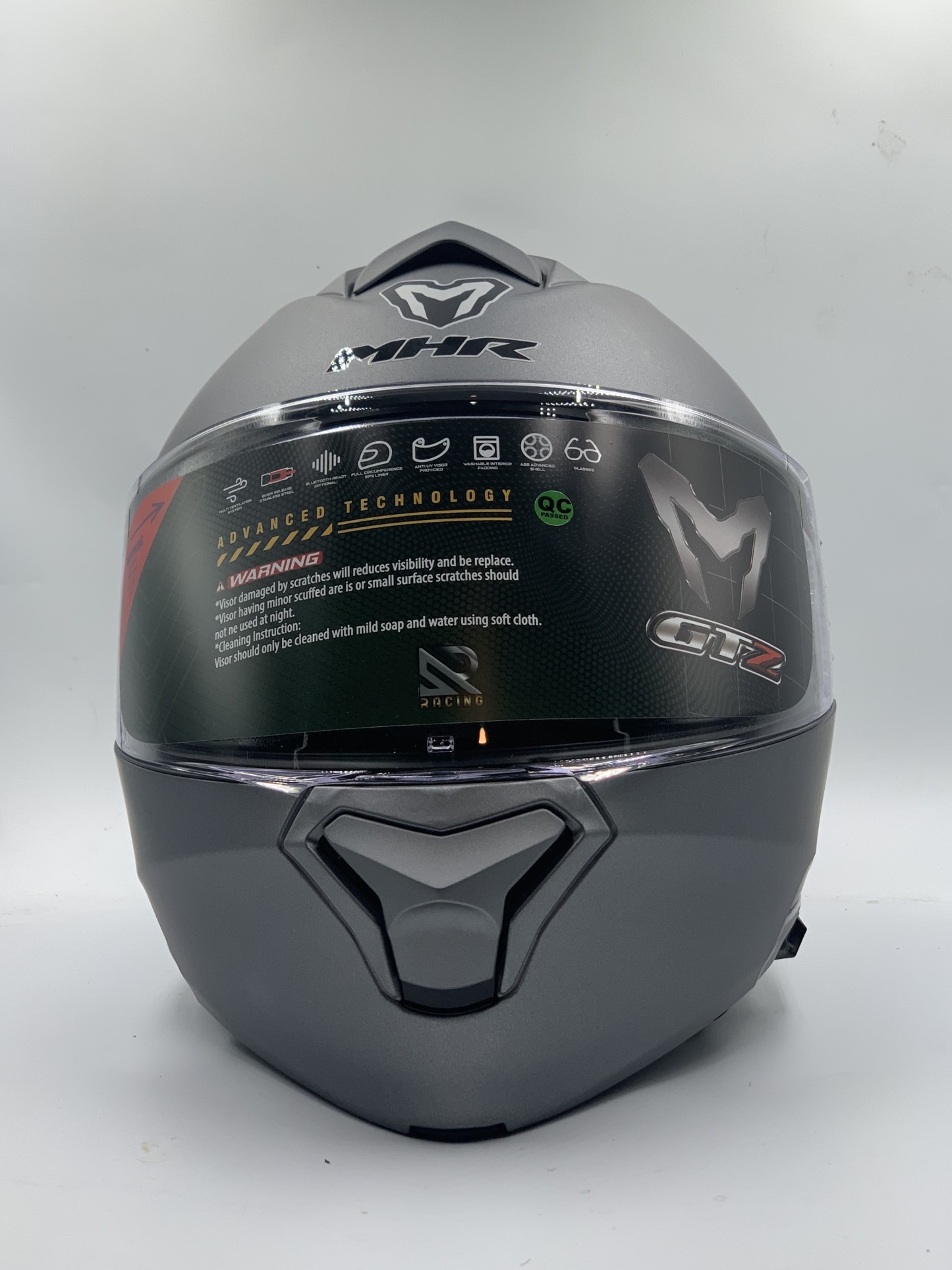 MHR Helmet Fullface Flip - up GTZ Solid Matt Gray