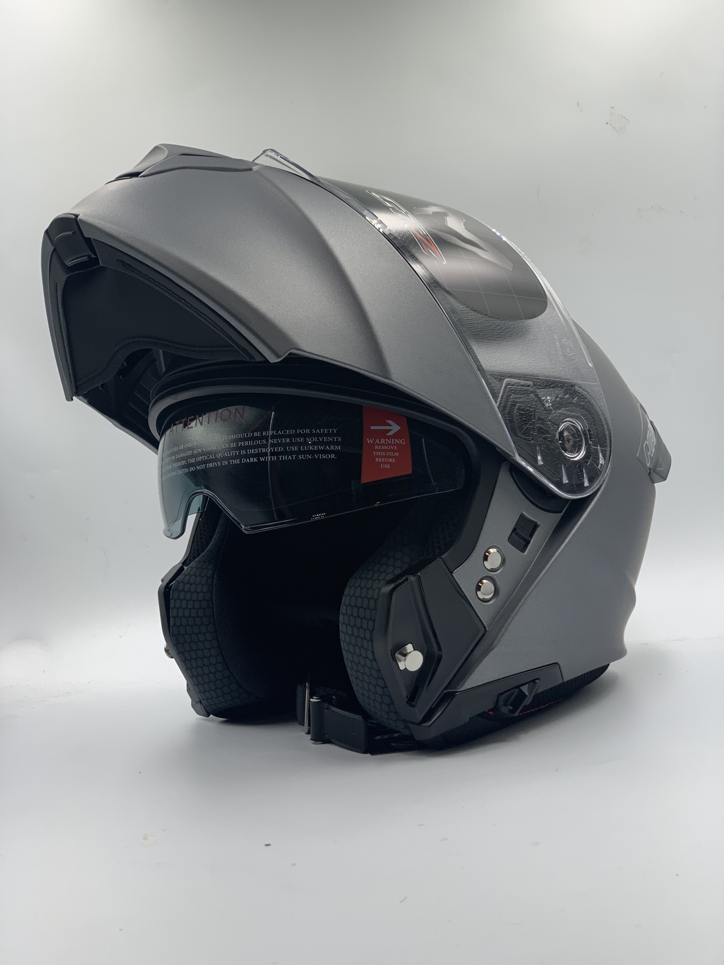 MHR Helmet Fullface Flip - up GTZ Solid Matt Gray