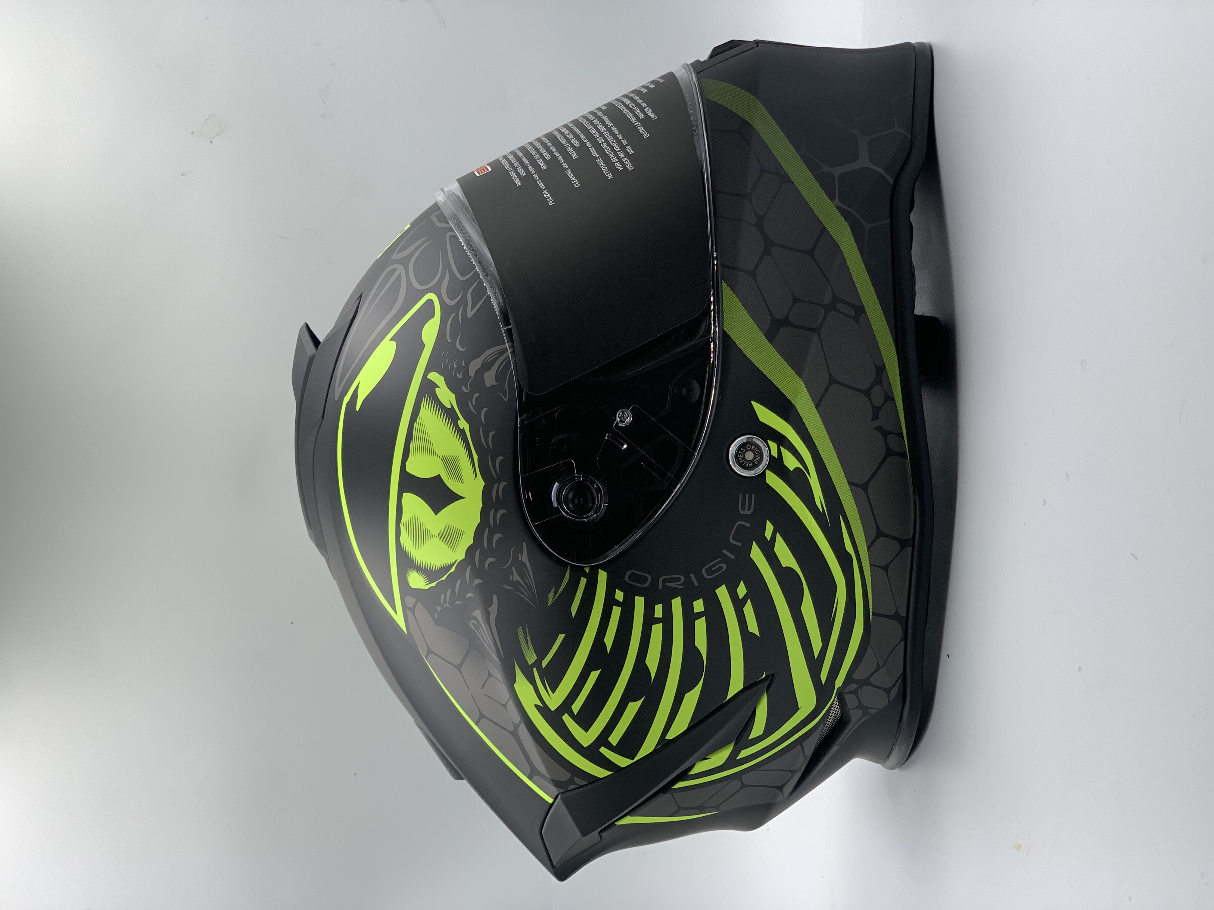 ORIGINE Dinamo Fighter Full Face Helmet Matt Flou Yellow