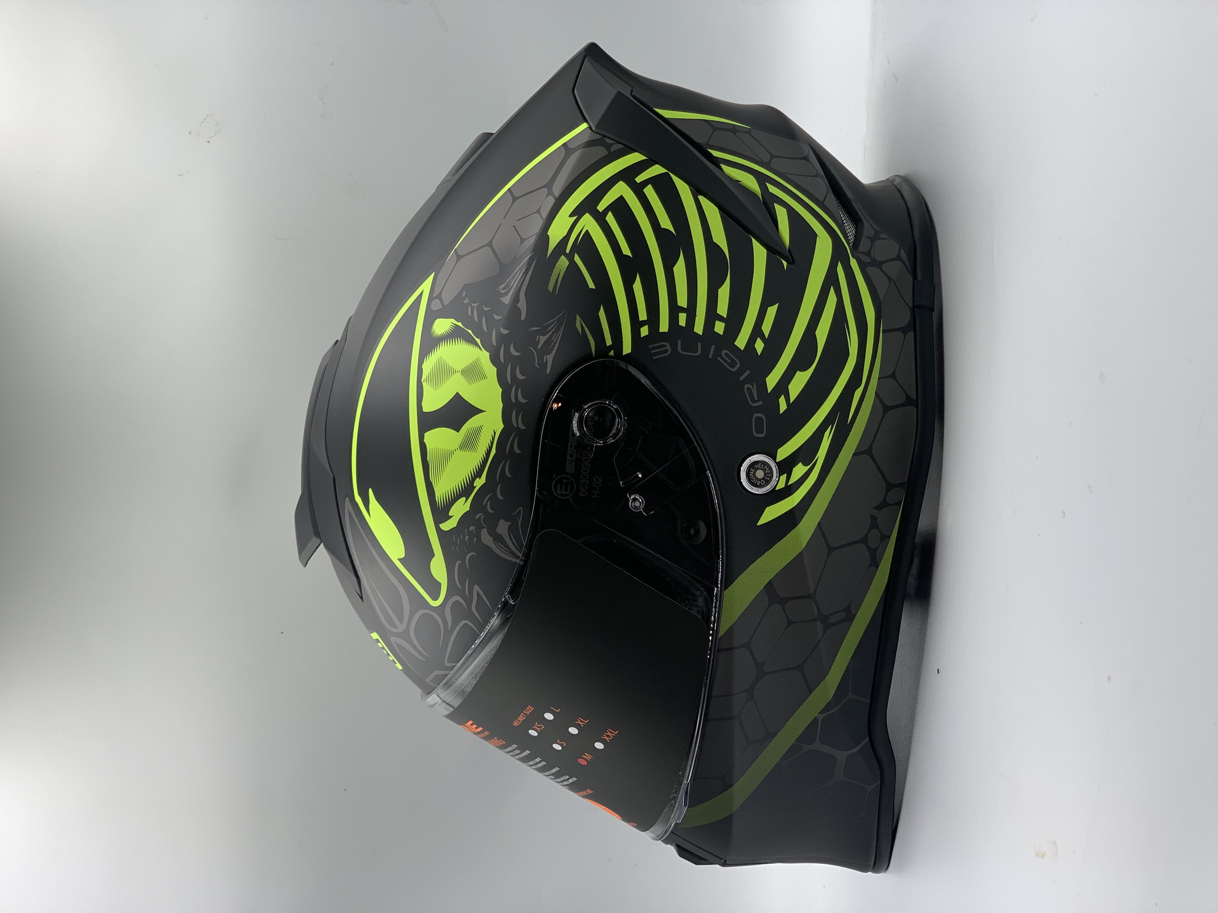 ORIGINE Dinamo Fighter Full Face Helmet Matt Flou Yellow