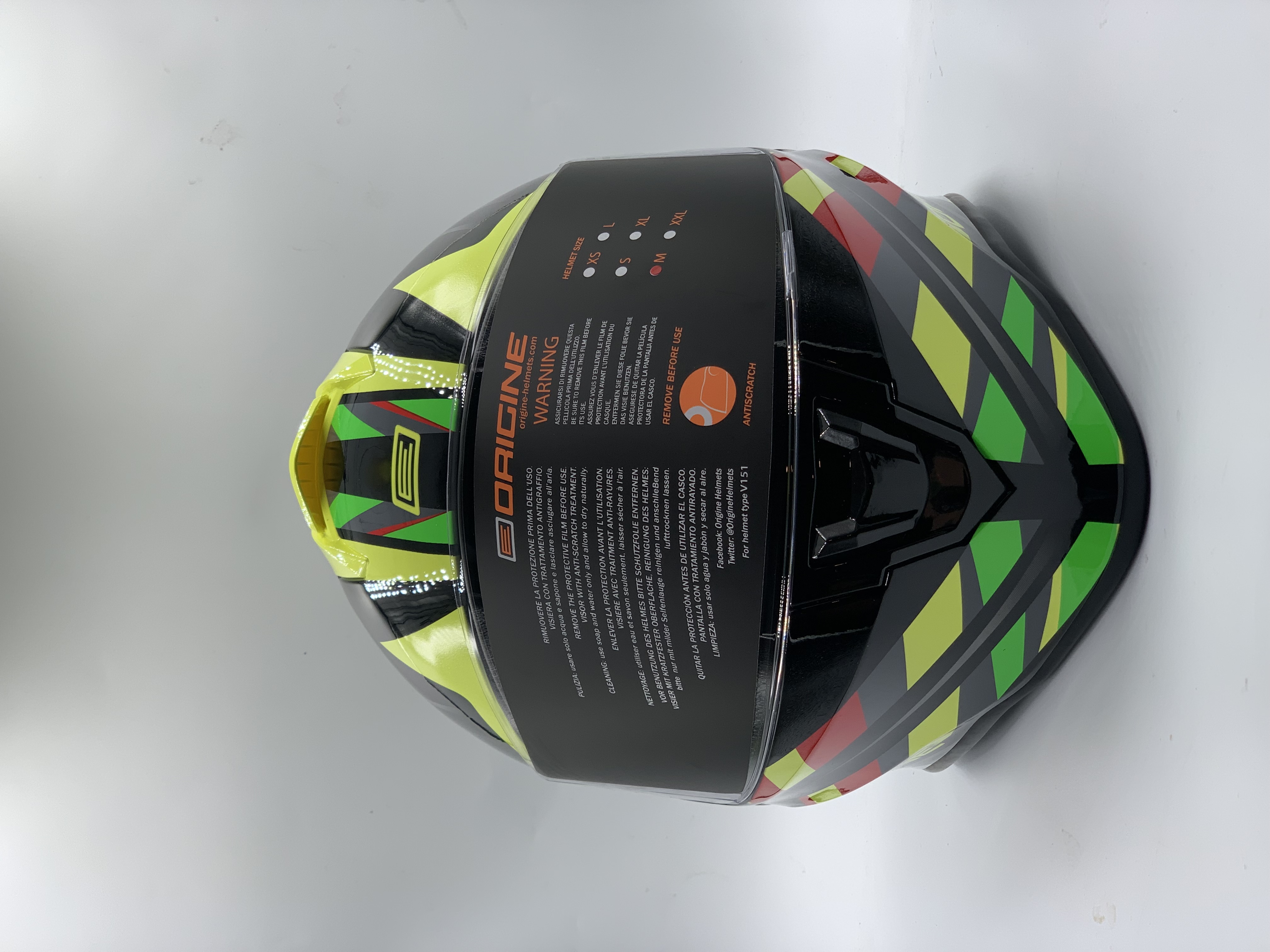 ORIGINE Dinamo Foolish Full Face Helmet Yellow / Black