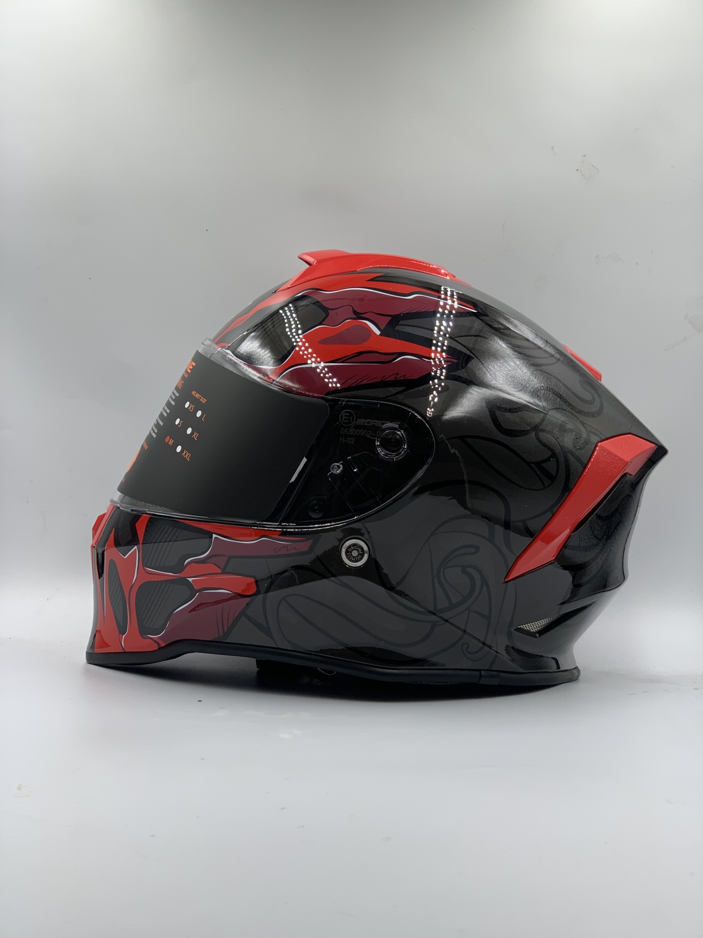 ORIGINE DINAMO Full Face Helmet Titan Red/Black