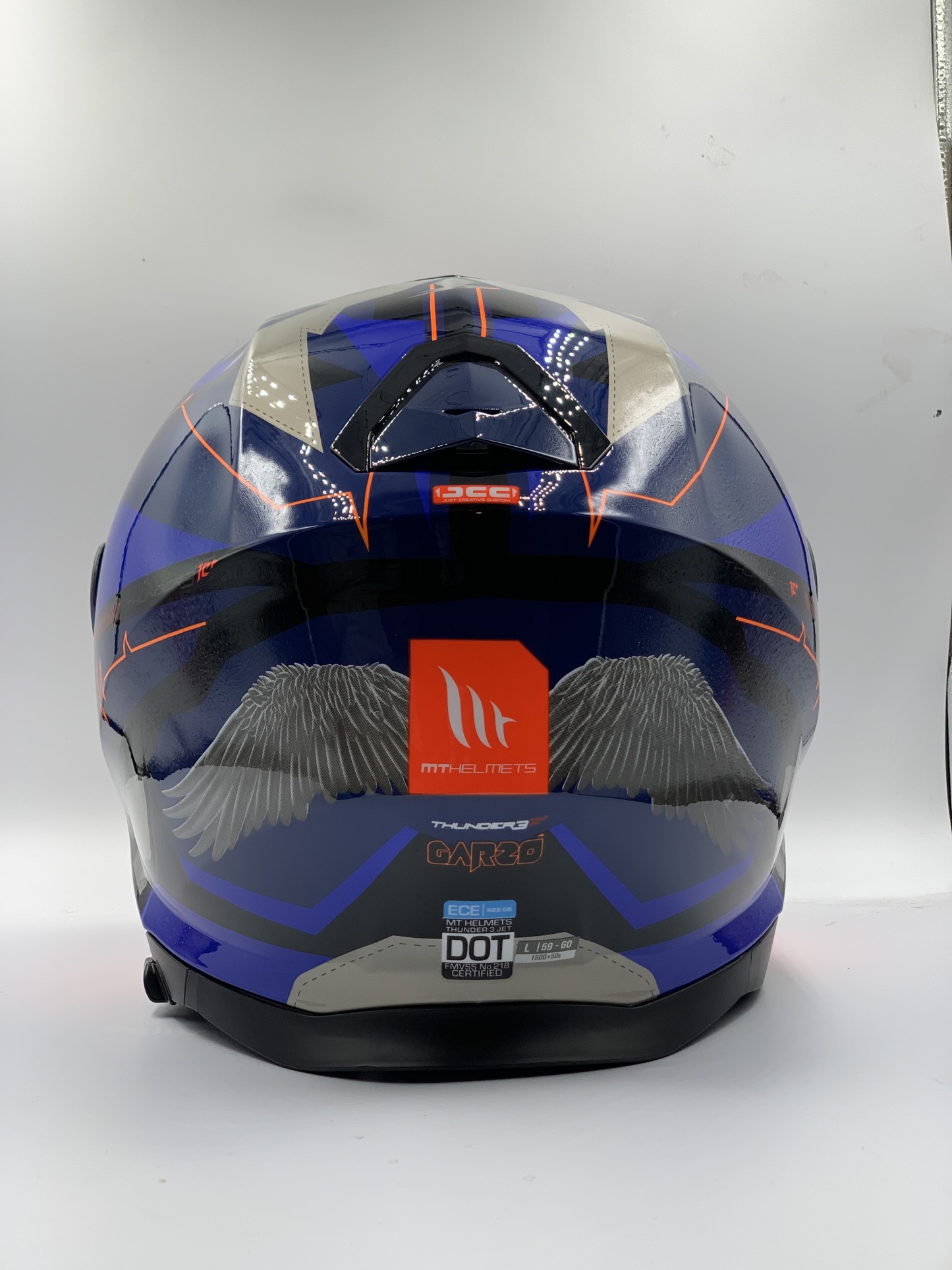 MT Helmet Thunder 3 SV Jet Garzo 2021 A7 Gloss Blue Open Face