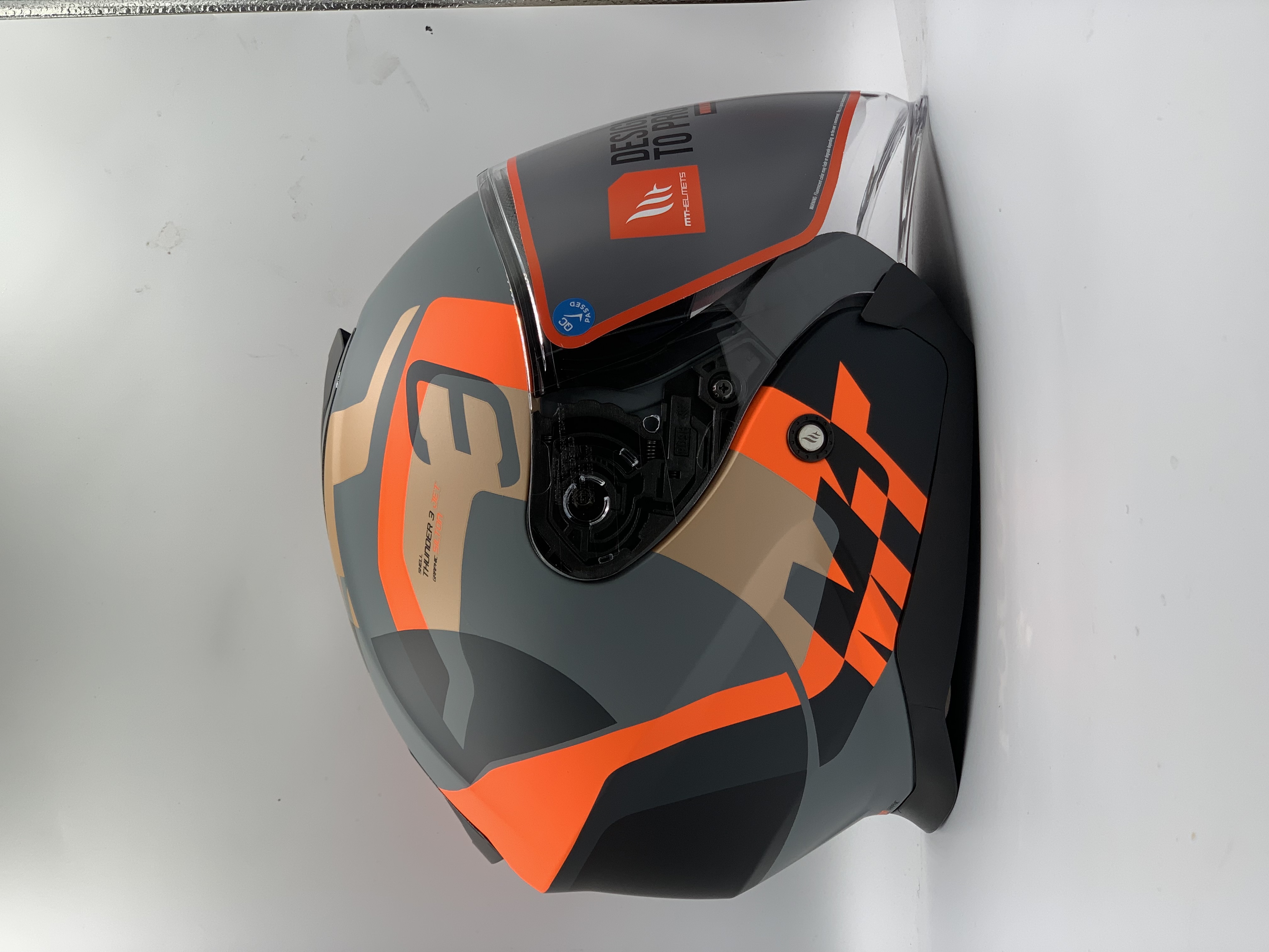 MT Helmet SV Jet Silton C4 Matt Flour Orange