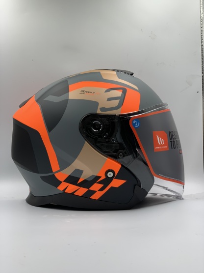 MT Helmet SV Jet Silton C4 Matt Flour Orange