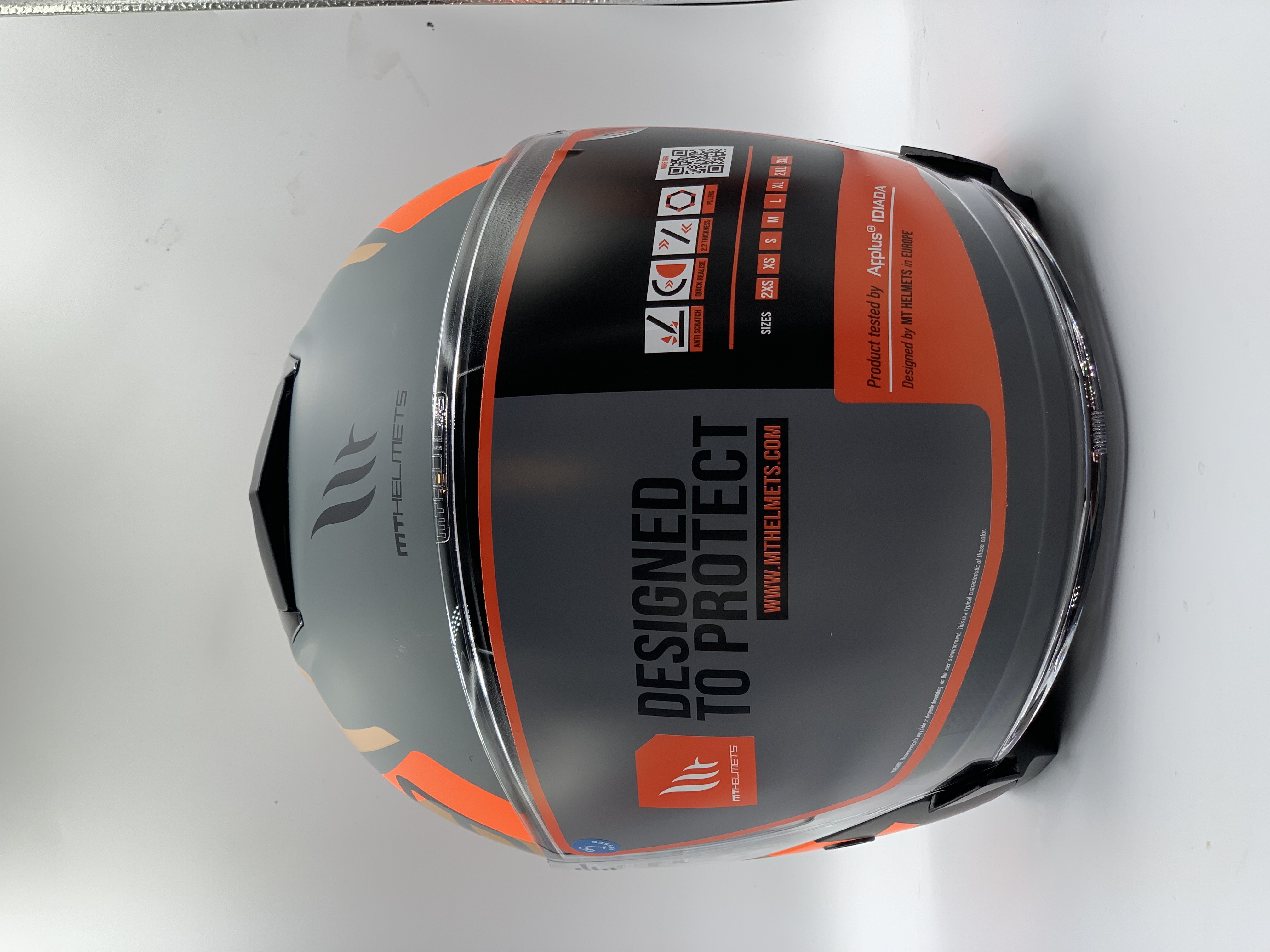MT Helmet SV Jet Silton C4 Matt Flour Orange