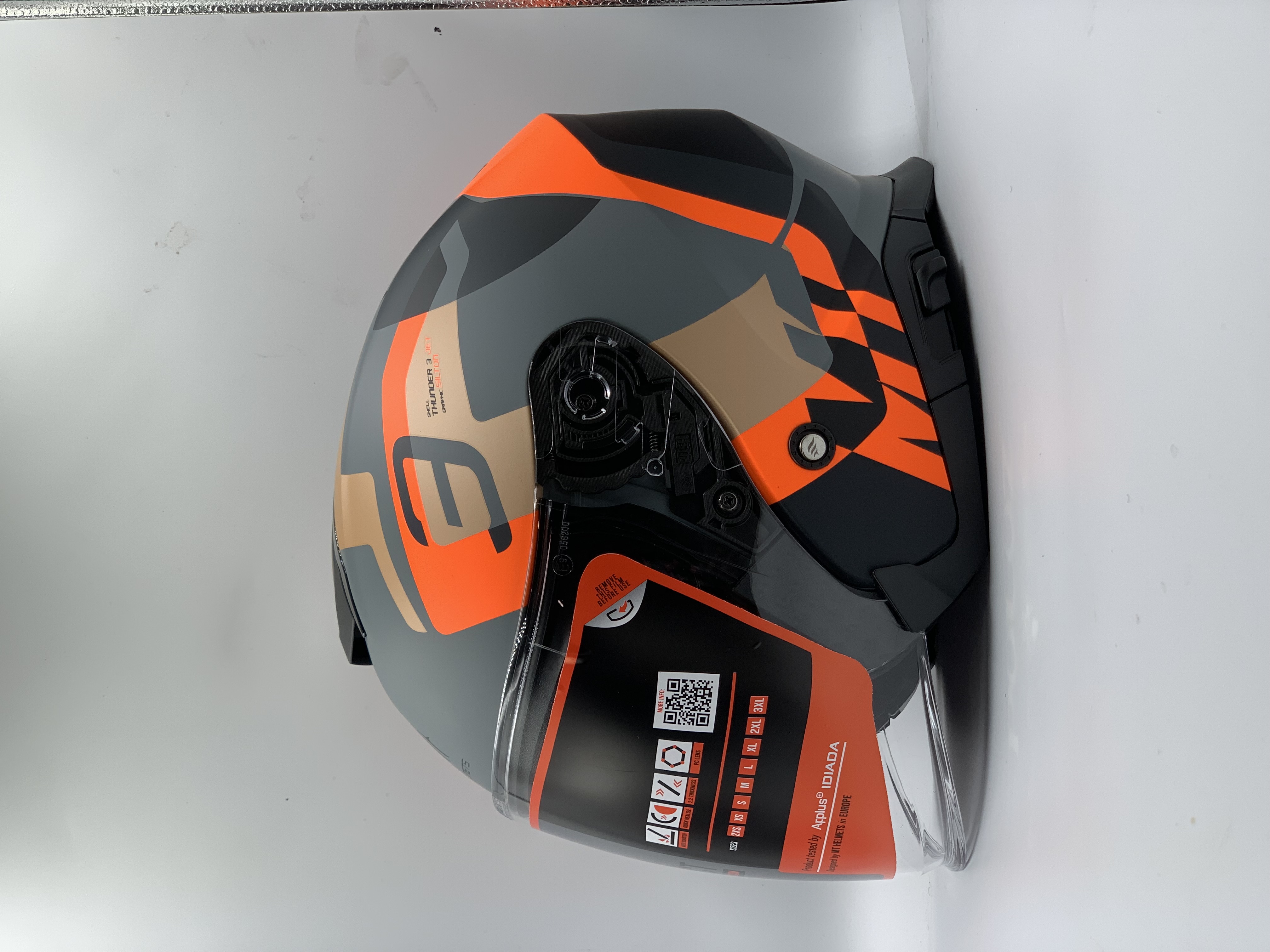 MT Helmet SV Jet Silton C4 Matt Flour Orange