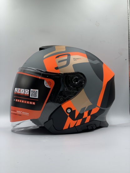 MT Helmet SV Jet Silton C4 Matt Flour Orange