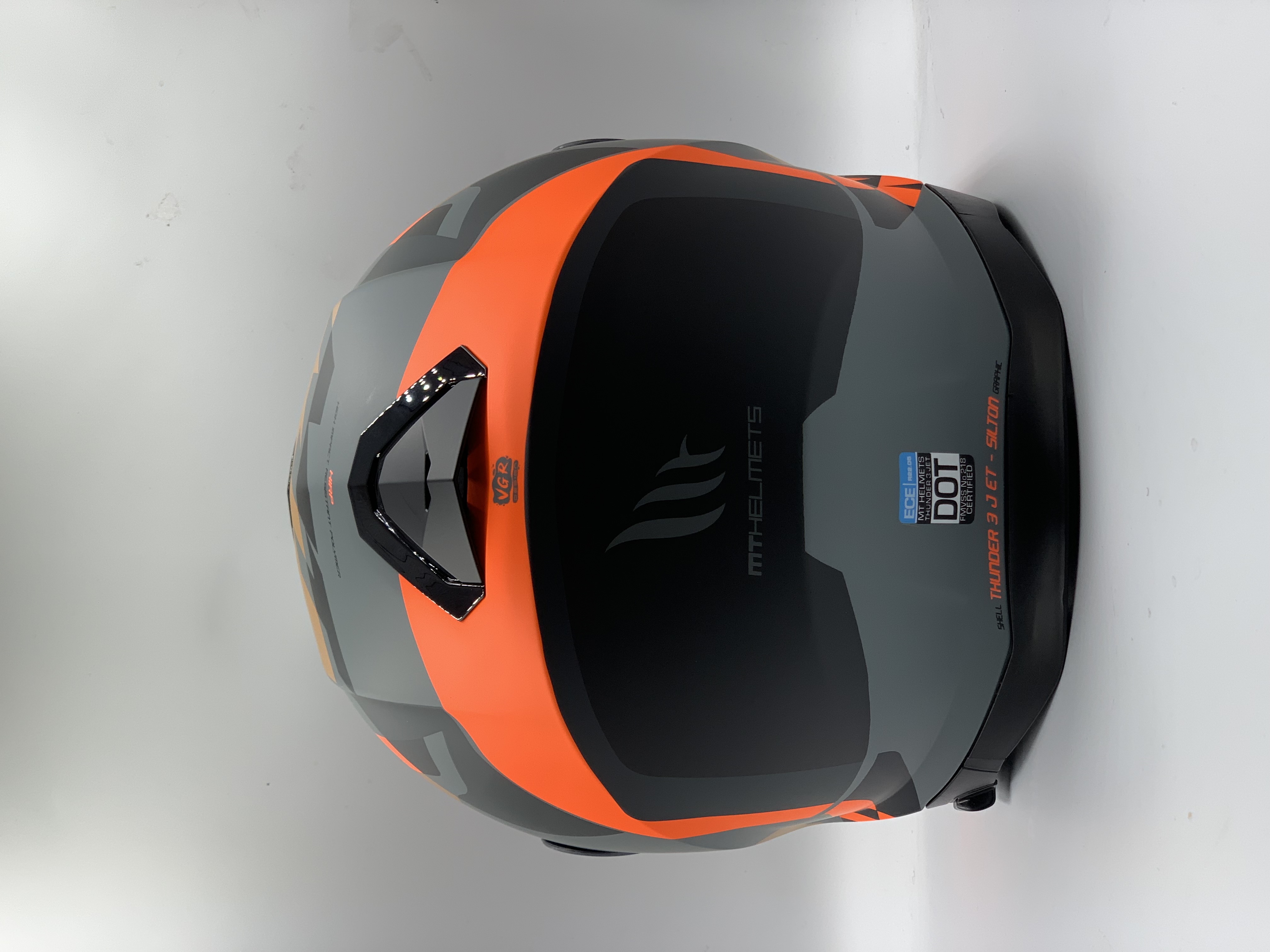 MT Helmet SV Jet Silton C4 Matt Flour Orange