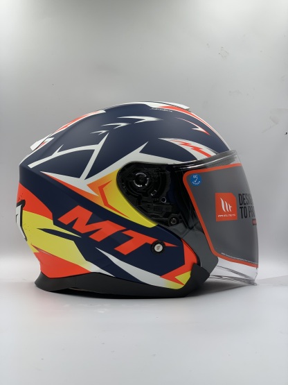 MT Helmet SV Jet Acosta A37 Matt Blue Open Face