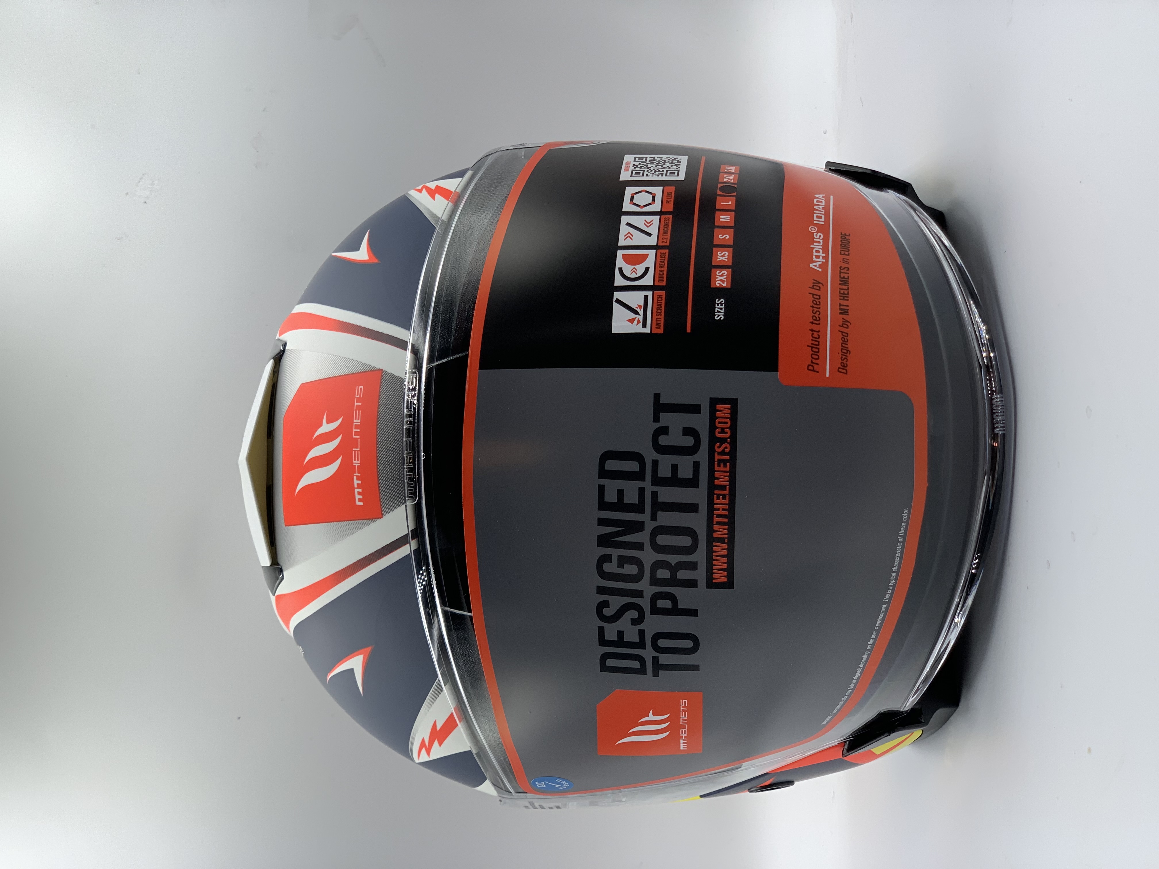 MT Helmet SV Jet Acosta A37 Matt Blue Open Face