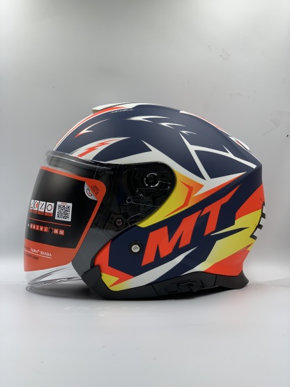 MT Helmet SV Jet Acosta A37 Matt Blue Open Face