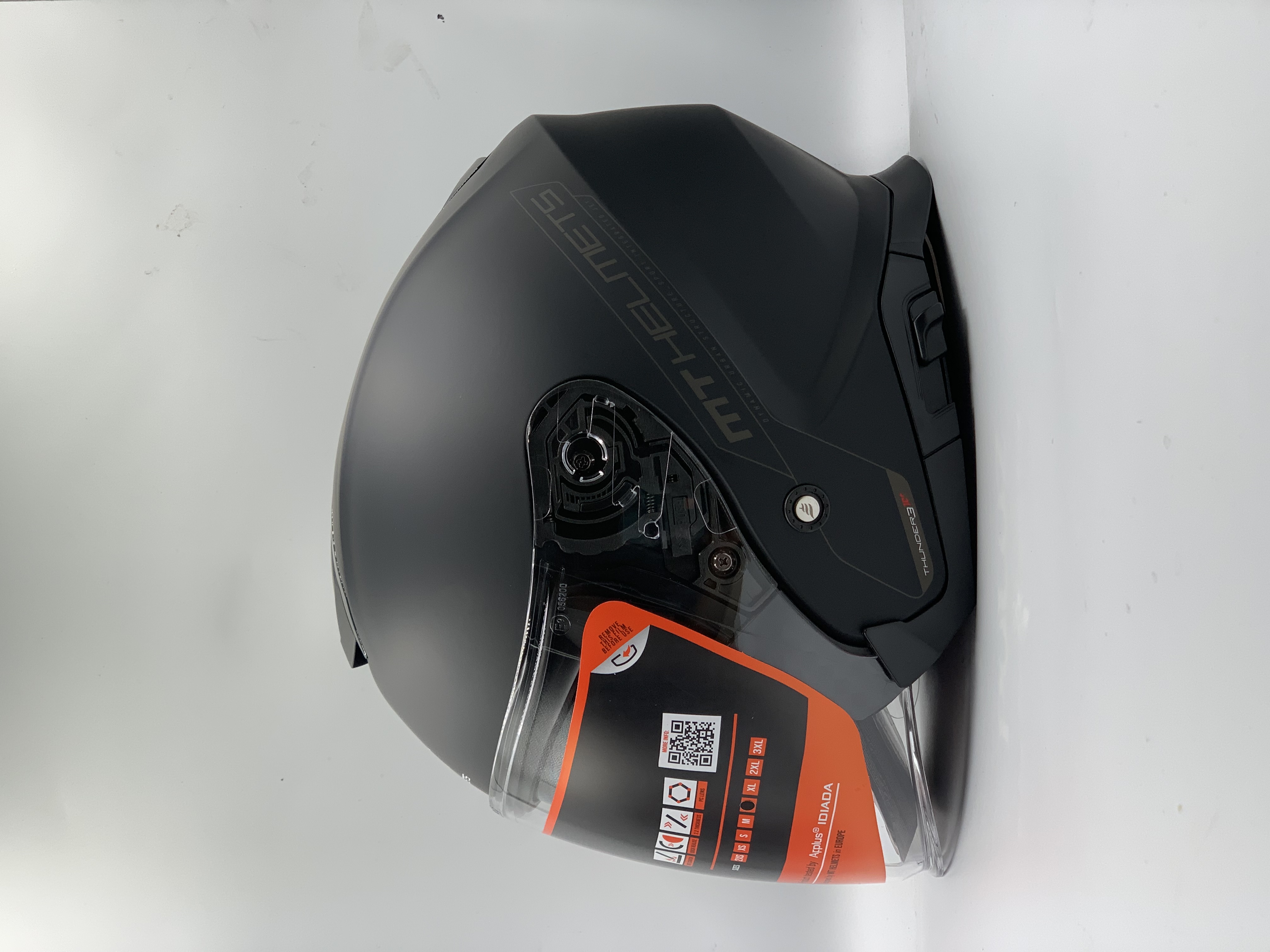 MT Helmet Thunder 3 SV Jet Solid Colour Open Face