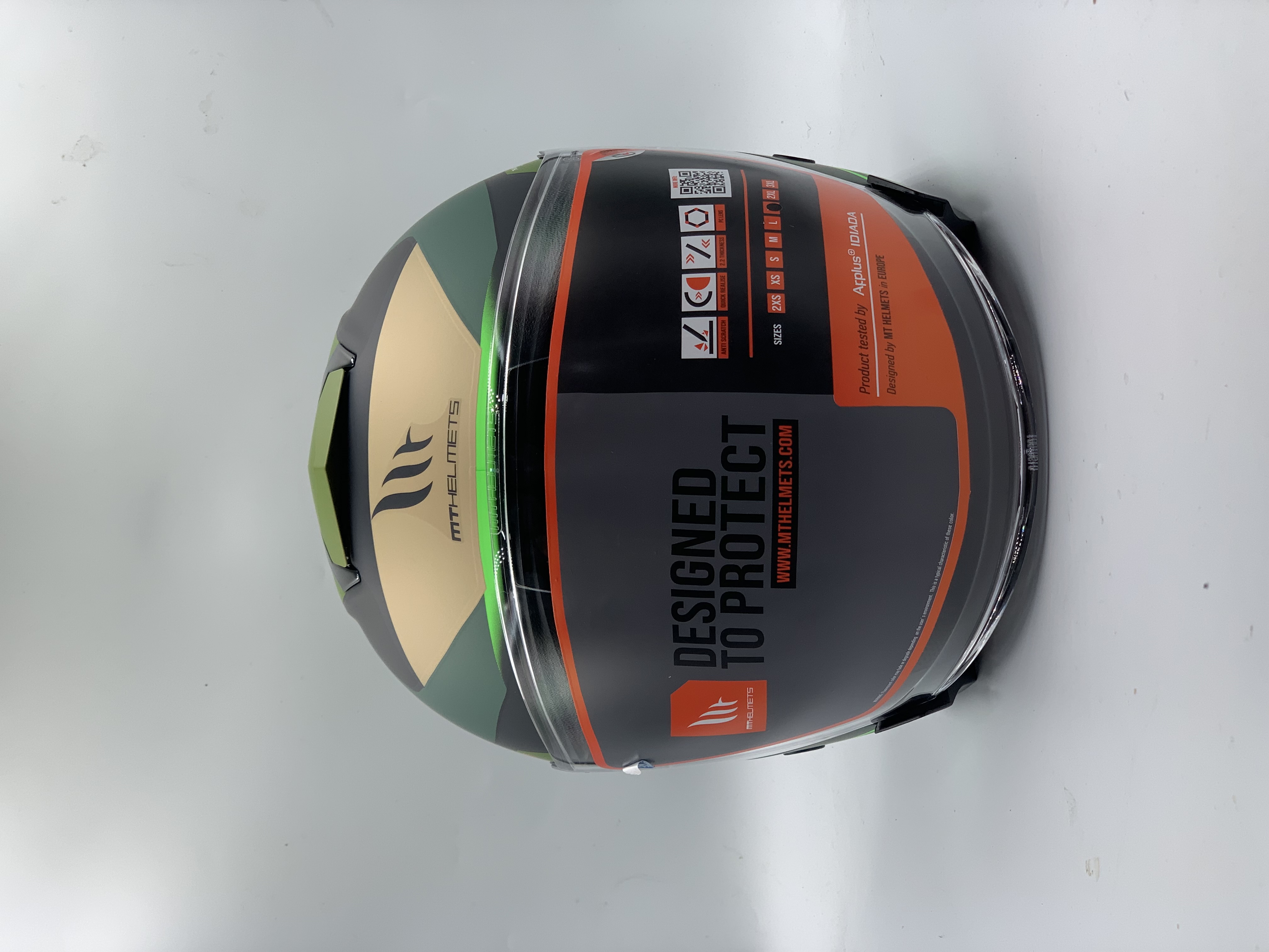 MT Helmet Thunder 3 SV Jet S Targate B6 Matt Green Open Face