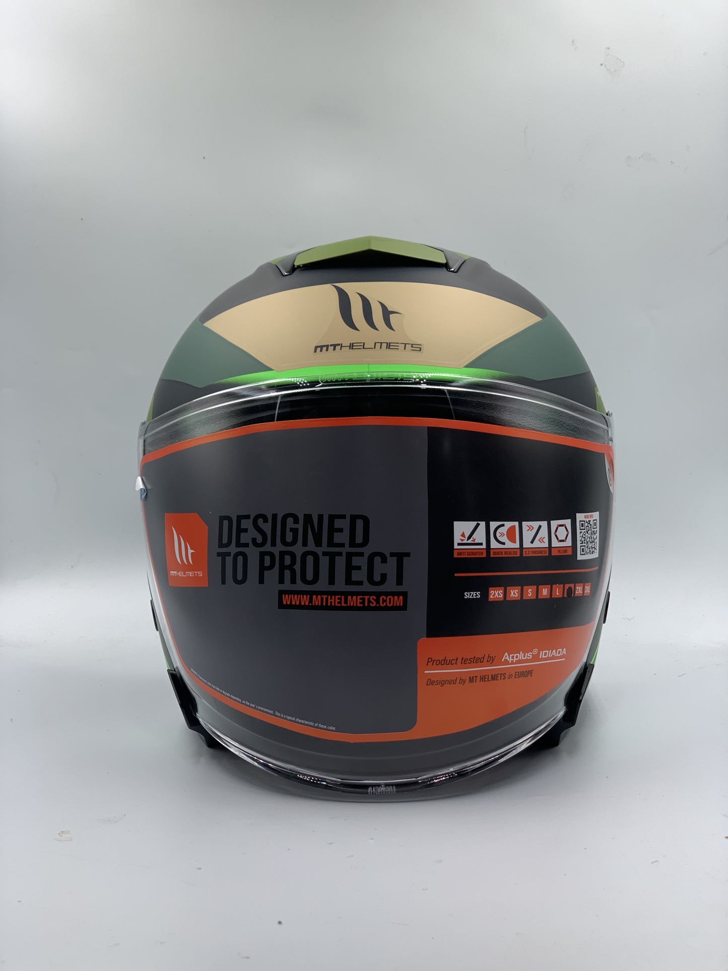 MT Helmet Thunder 3 SV Jet S Targate B6 Matt Green Open Face