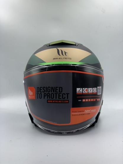 MT Helmet Thunder 3 SV Jet S Targate B6 Matt Green Open Face