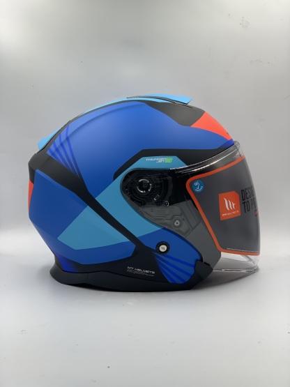 MT Helmet Thunder 3 SV Jet S Targate A7 Matt Blue Open Face
