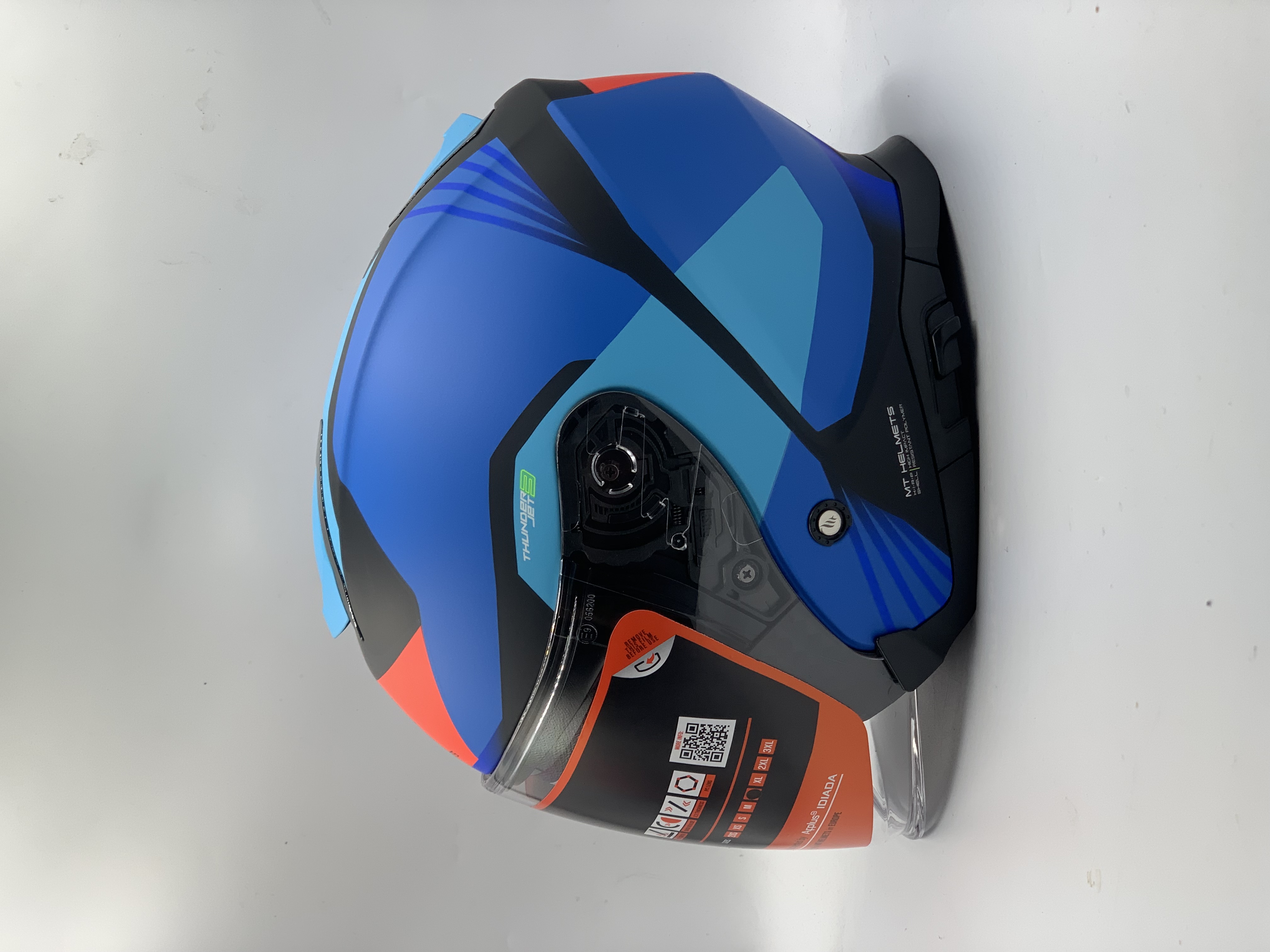 MT Helmet Thunder 3 SV Jet S Targate A7 Matt Blue Open Face