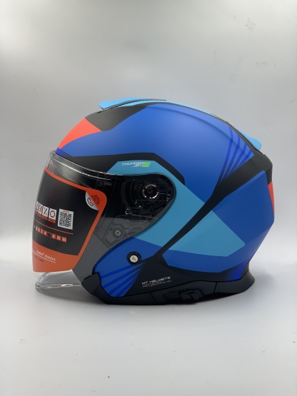 MT Helmet Thunder 3 SV Jet S Targate A7 Matt Blue Open Face