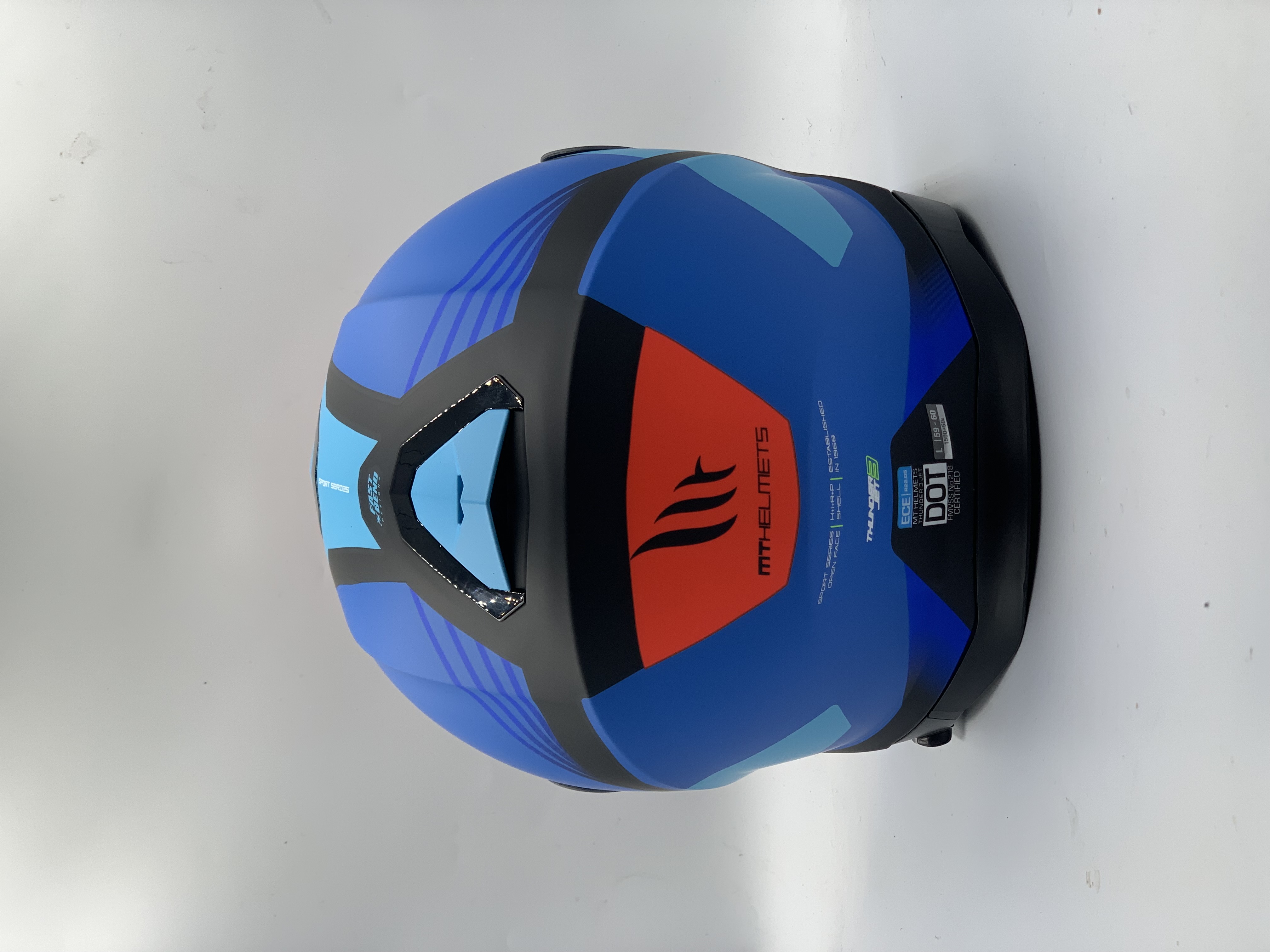 MT Helmet Thunder 3 SV Jet S Targate A7 Matt Blue Open Face
