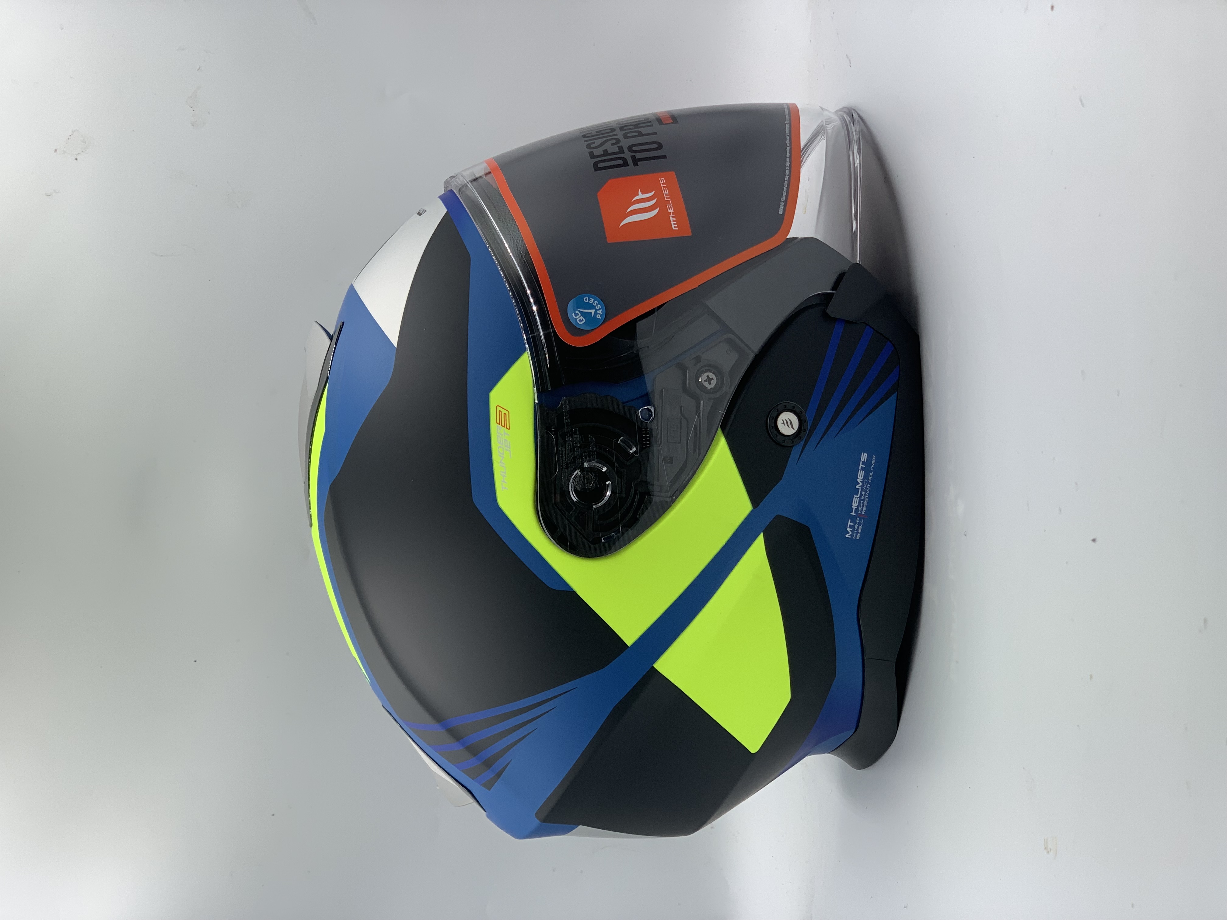 MT Helmet Thunder 3 SV Jet S Targate B3 Matt Flour Yellow Open Face