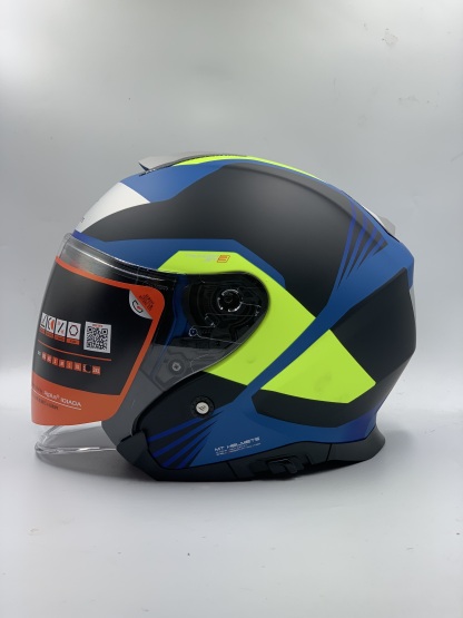 MT Helmet Thunder 3 SV Jet S Targate B3 Matt Flour Yellow Open Face