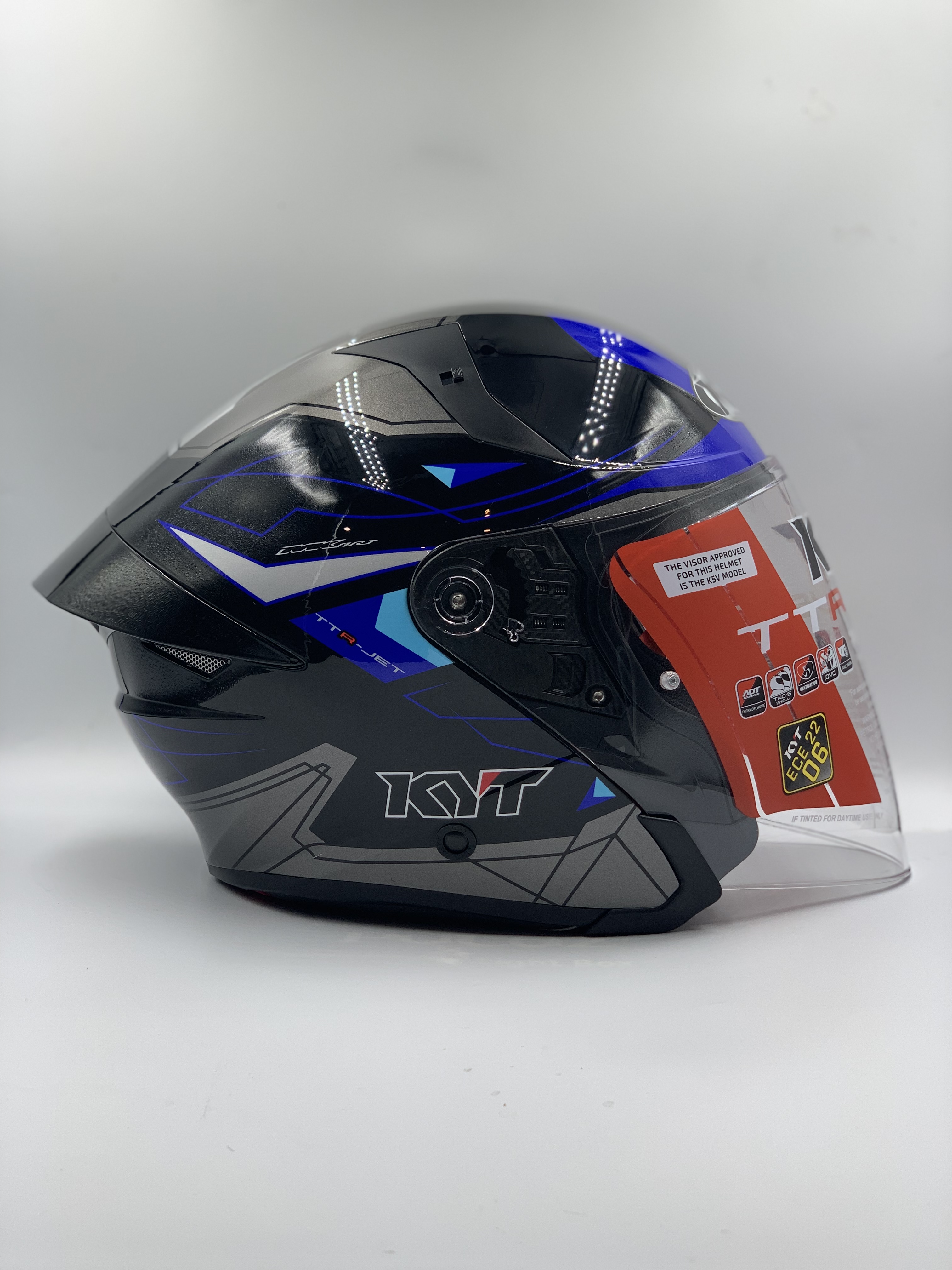 KYT Helmet TT-R Jet LED Series Helmet-Bikers Stop Rawang | Ride in Style, Ride With Conf