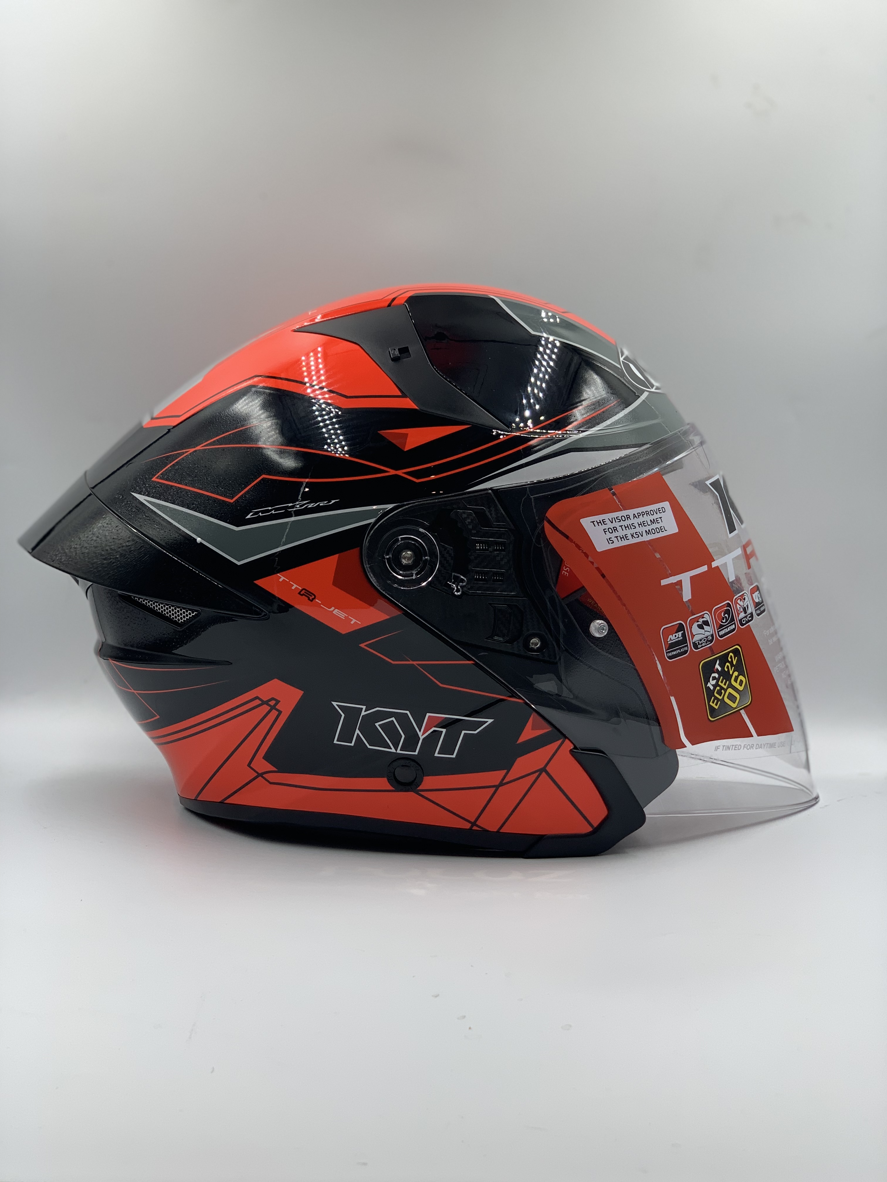 KYT Helmet TT-R Jet LED Series Helmet-Bikers Stop Rawang | Ride in Style, Ride With Conf