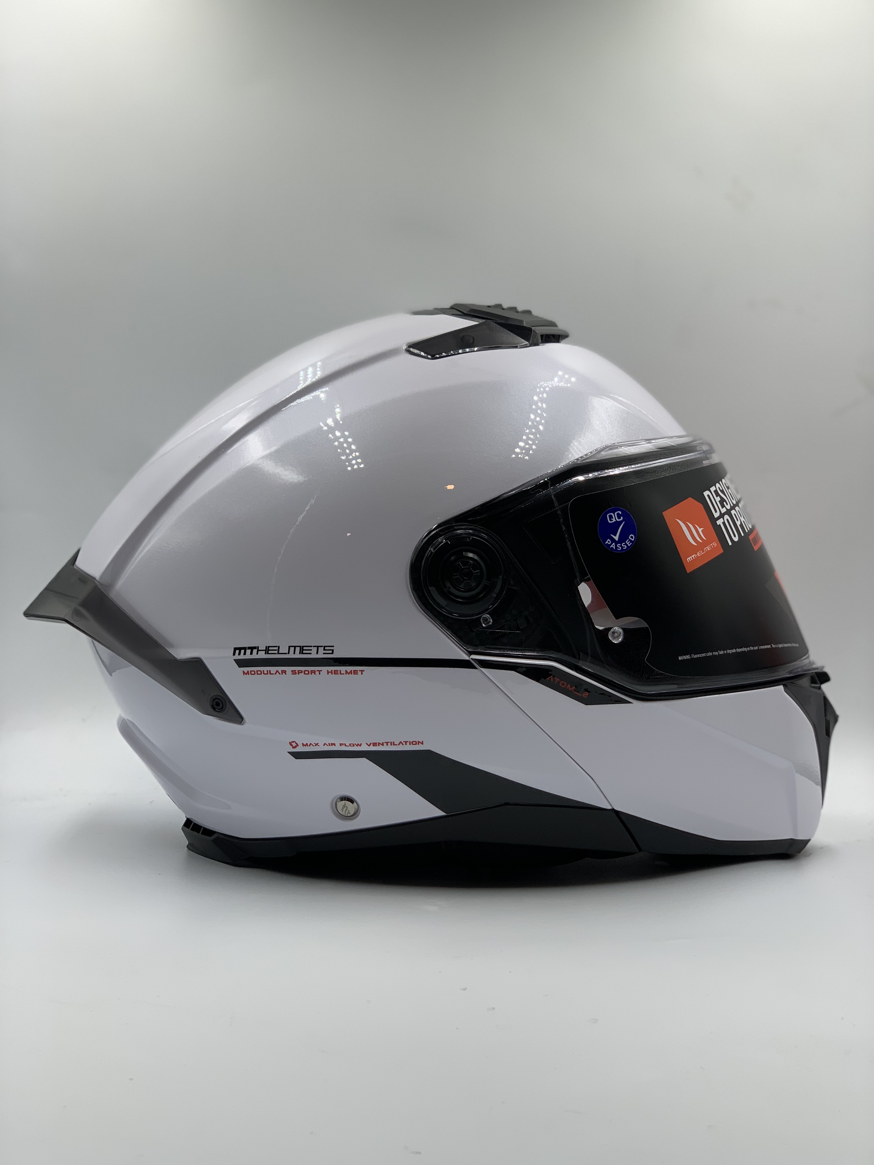 MT Helmet Atom 2 Modular Helmet – Plain Colour