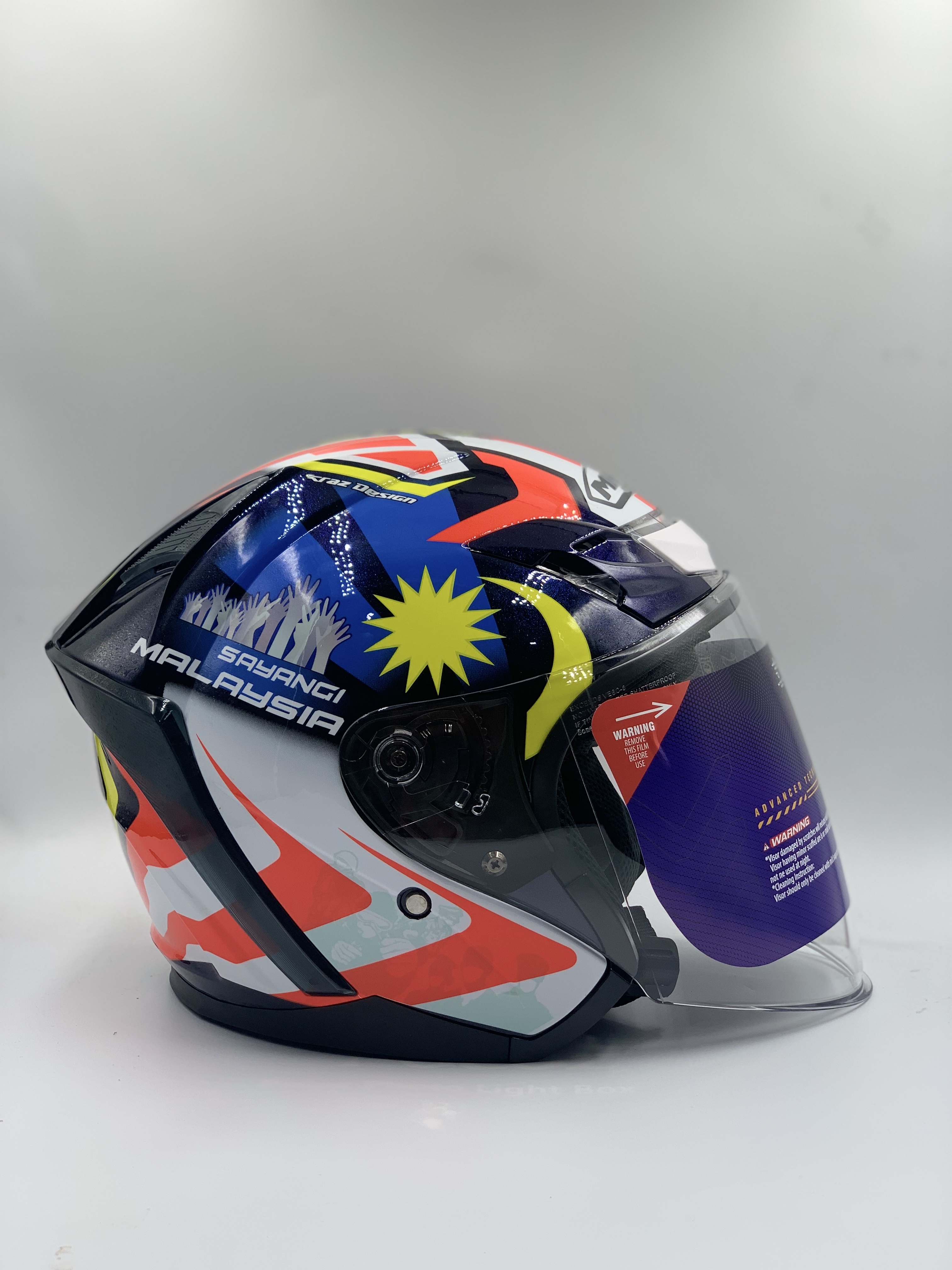 MHR HELMET Beatz Open Face Merdeka Limited Edition (SIRIM)