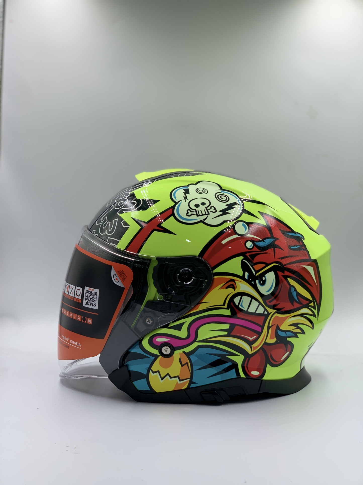 MT Helmet Thunder 3 SV Jet Braap A3 Gloss Flour Yellow (ECE CERTIFIED)