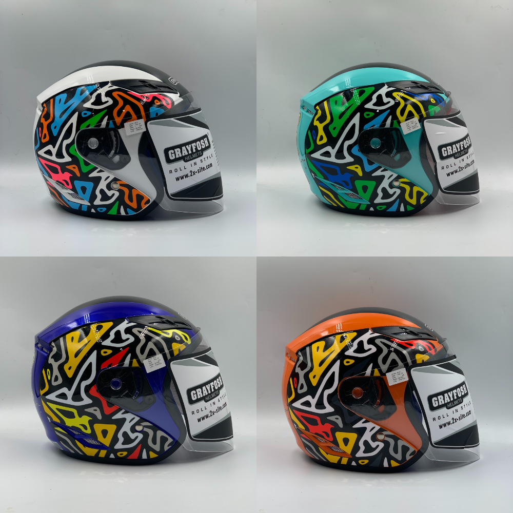 GRAYFOSH G6 Kids Helmet Open Face