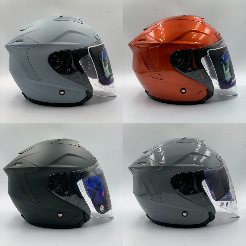 MHR NV Force Dual Visor Plain Solid Colour