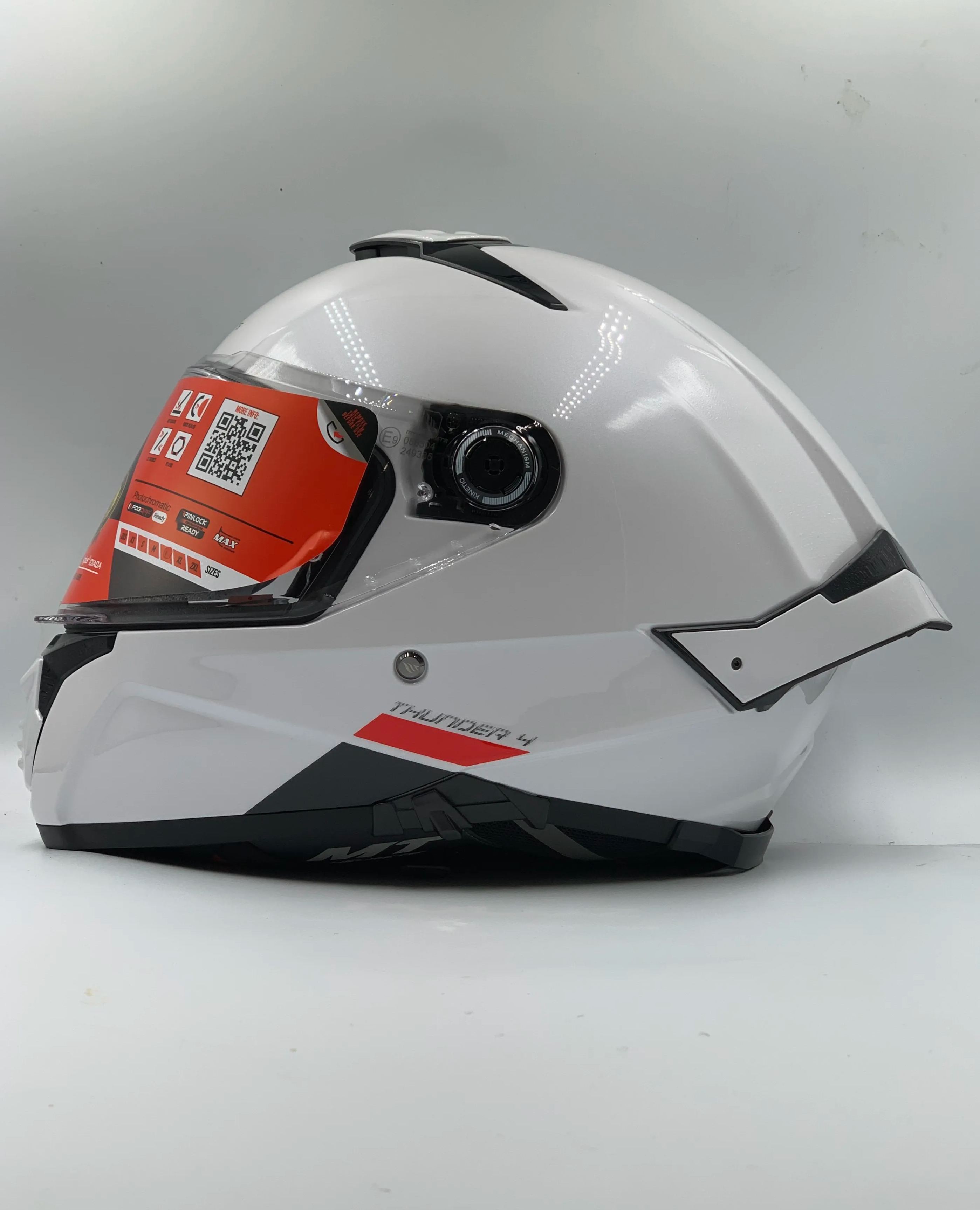 MT Helmet Thunder 4 SV Solid A0 Gloss White Full Face