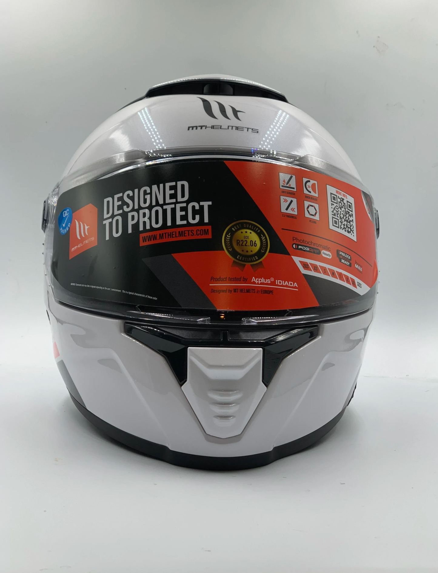 MT Helmet Thunder 4 SV Solid A0 Gloss White Full Face
