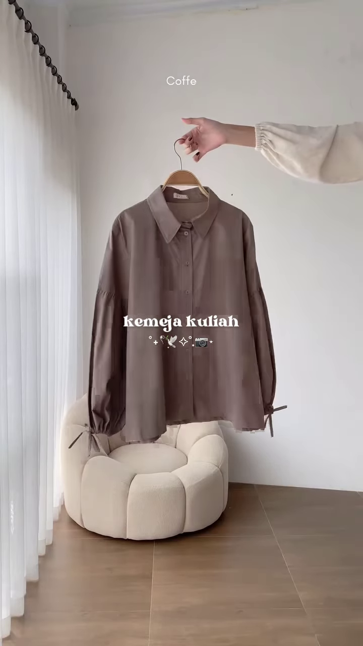 Latte Oversized Shirt – Elegant & Minimalist