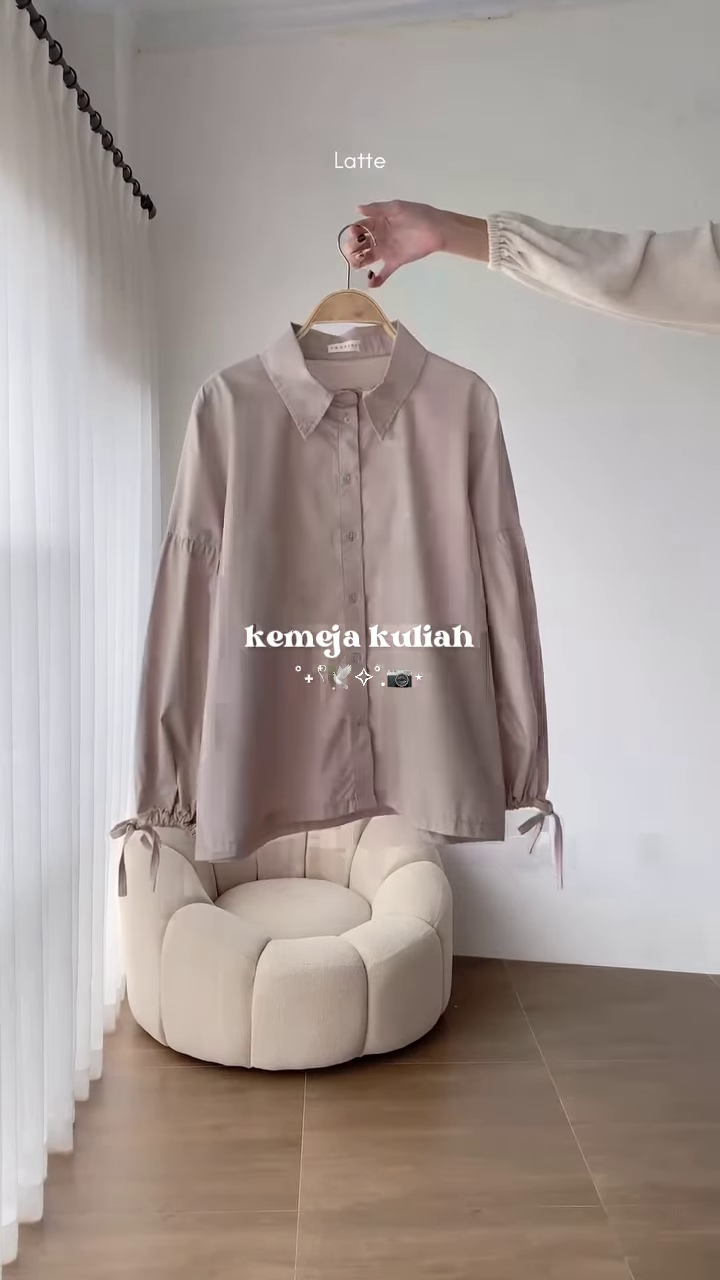 Latte Oversized Shirt – Elegant & Minimalist