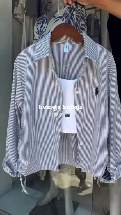 Striped Oversized Shirt – Classic & Versatile