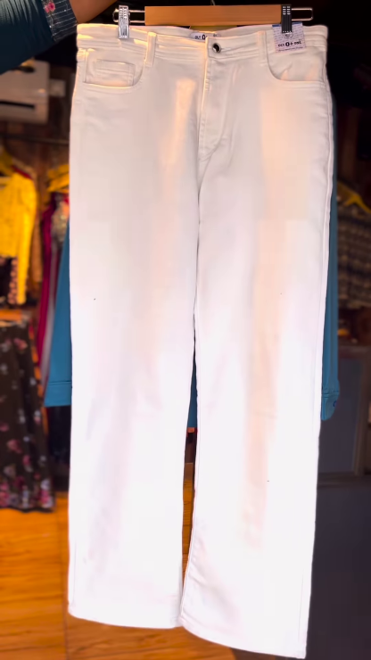 Teal Satin Shirt with White Tank Top & Wide-Leg Pants – Effortless Luxe