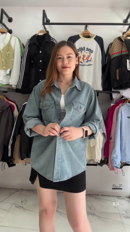 Oversized Denim Shirt – Casual & Versatile Wardrobe Staple