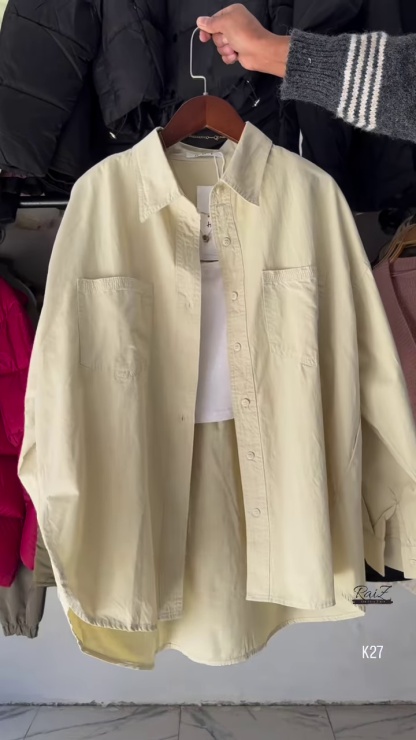 Oversized Cotton Shirt – Effortless Chic in 5 Colors