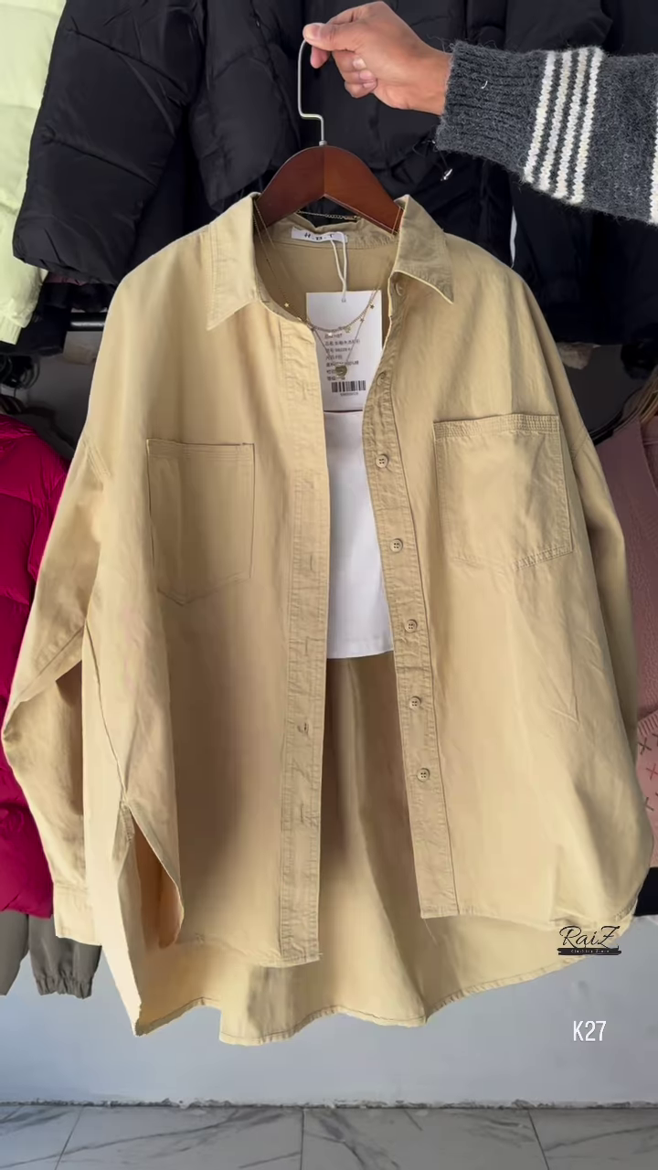 Oversized Cotton Shirt – Effortless Chic in 5 Colors