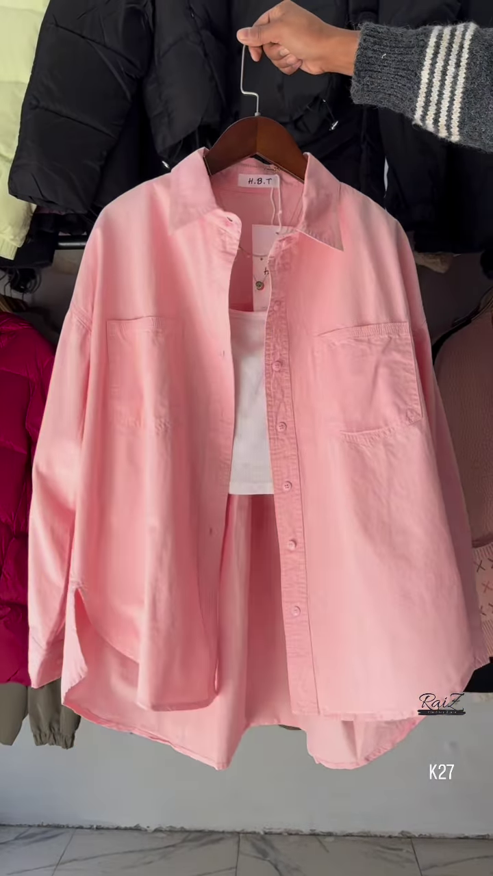 Oversized Cotton Shirt – Effortless Chic in 5 Colors