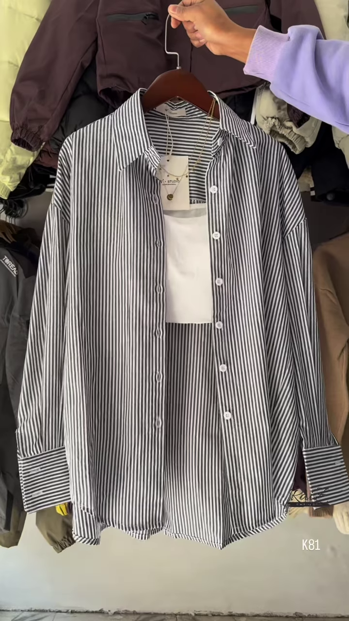 Classic Striped Button-Down Shirt – Timeless & Versatile