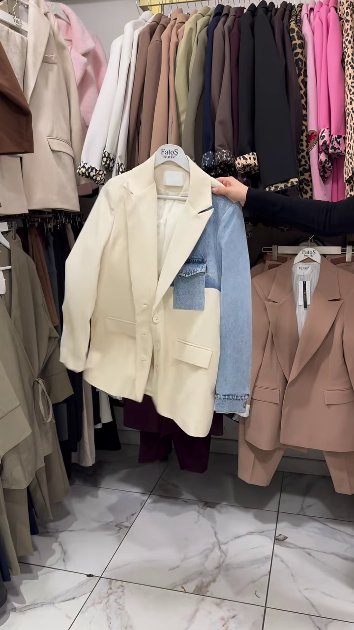 Trendy Denim & Blazer Co-Ord Set – A Chic Fusion of Style