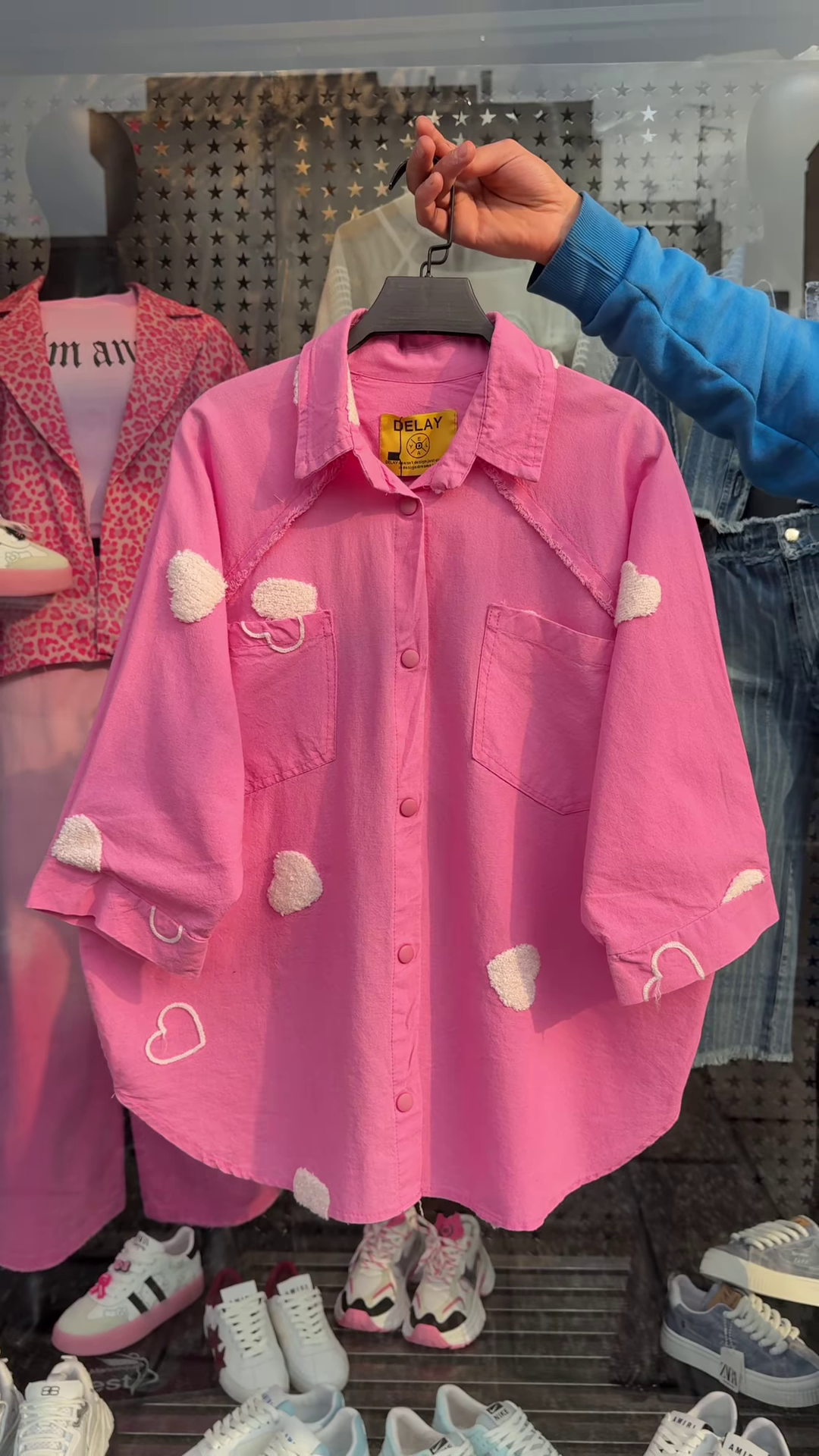 💖 Trendy Oversized Pink Heart Shirt – Now in 5 Colors! 💖