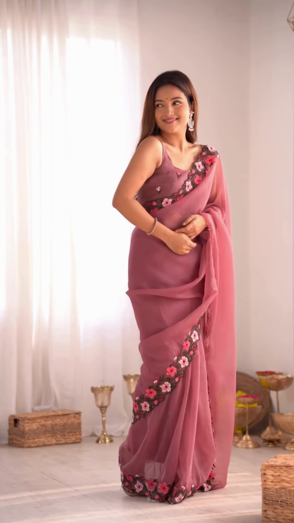 Blush Elegance – A Timeless Saree for Graceful Beauty