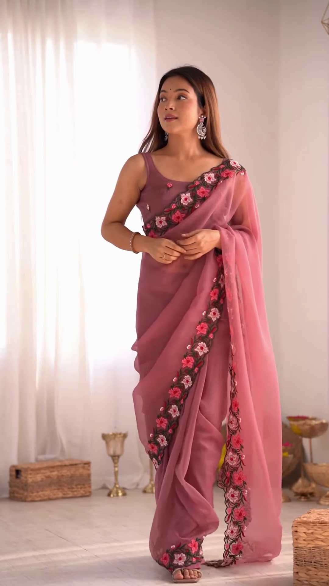 Blush Elegance – A Timeless Saree for Graceful Beauty