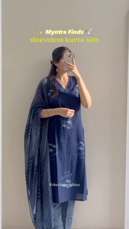 🌸✨ Breezy & Chic Sleeveless Kurta Sets ✨🌸